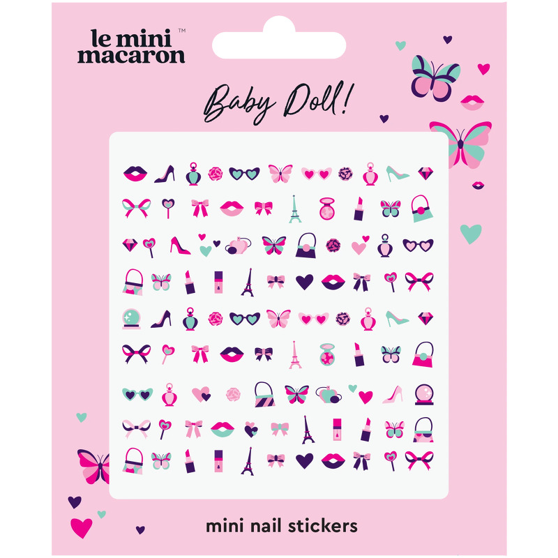 Le Mini Macaron Mini Nail Art Stickers - Baby Doll