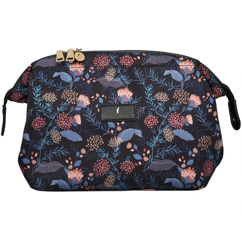 Se Coming Copenhagen Mia Toiletry Bag Large - Bloomy Coral Sea (Limited Edition) hos NiceHair.dk