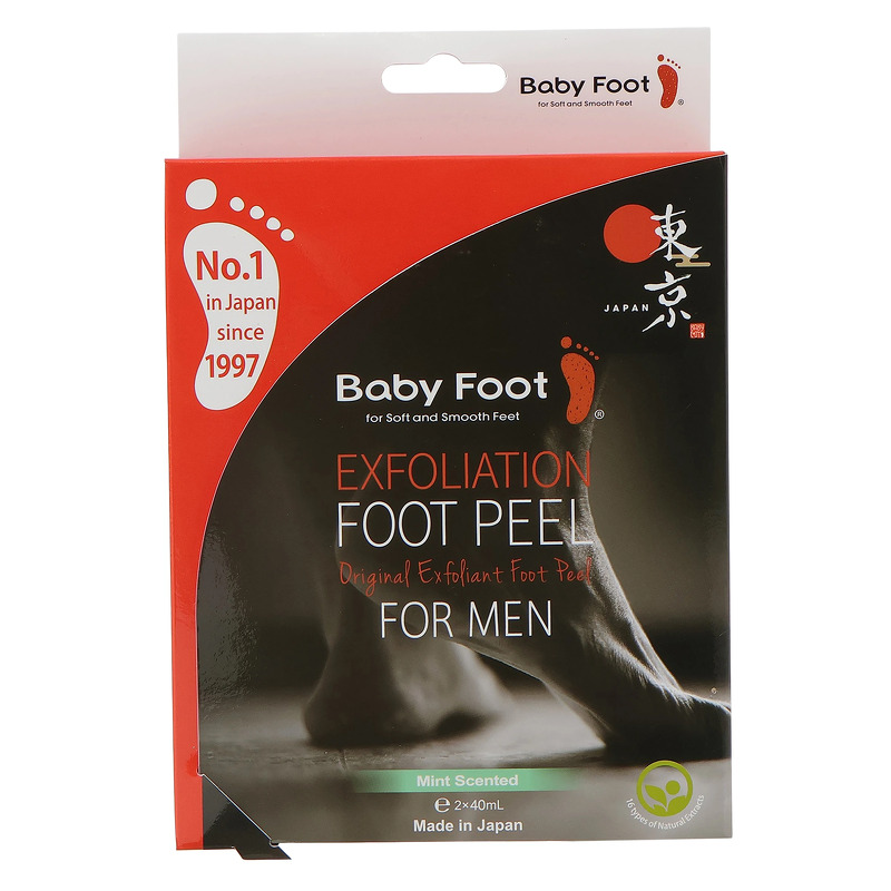 Baby Foot Exfoliation Foot Peel for Men Mint Scented (U) 40 ml 2 stk.