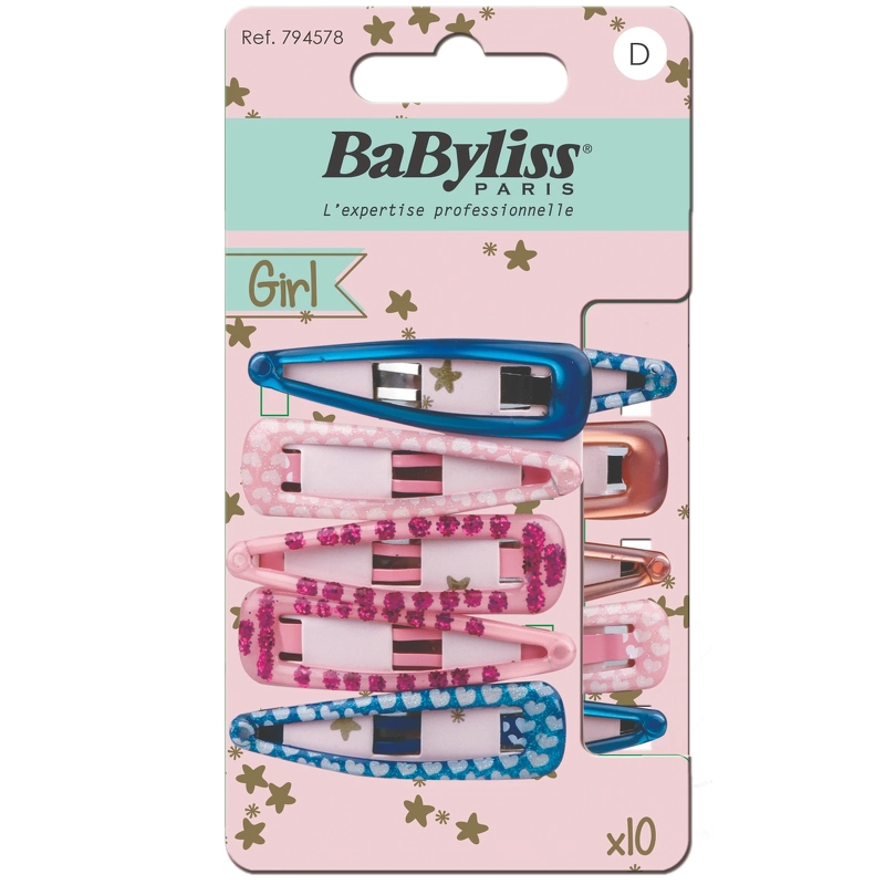 BaByliss KIDS Epoxy Hair Clips (794578) 10 Pieces