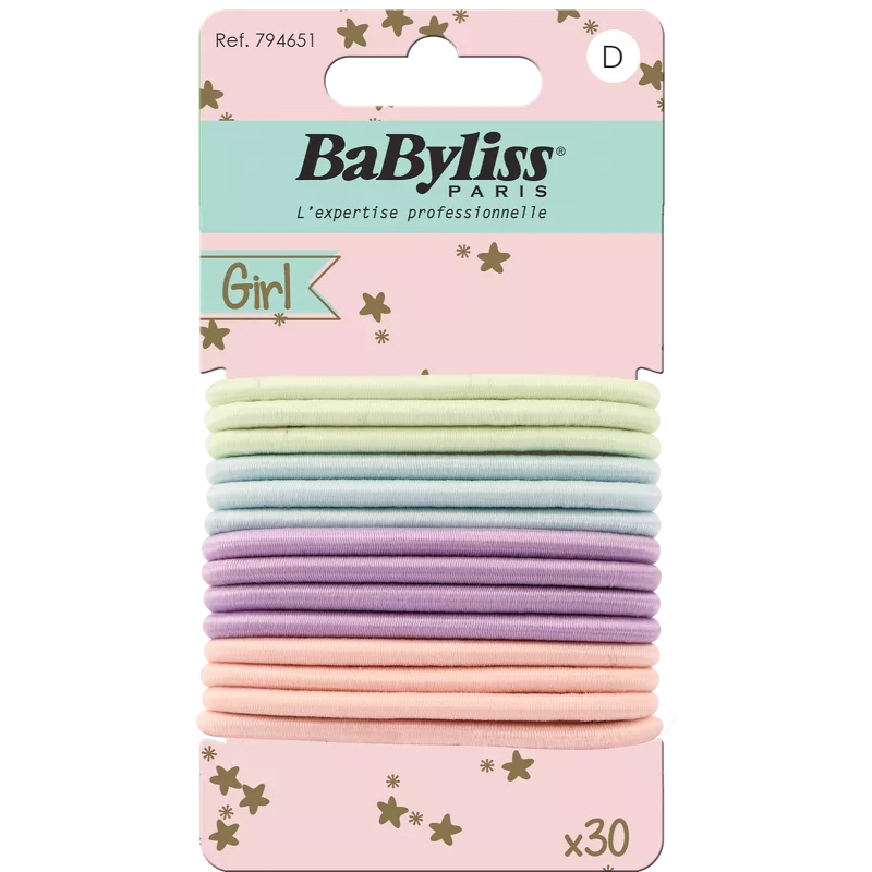 BaByliss KIDS Multi Colors Elastics (6515) 30 Pieces