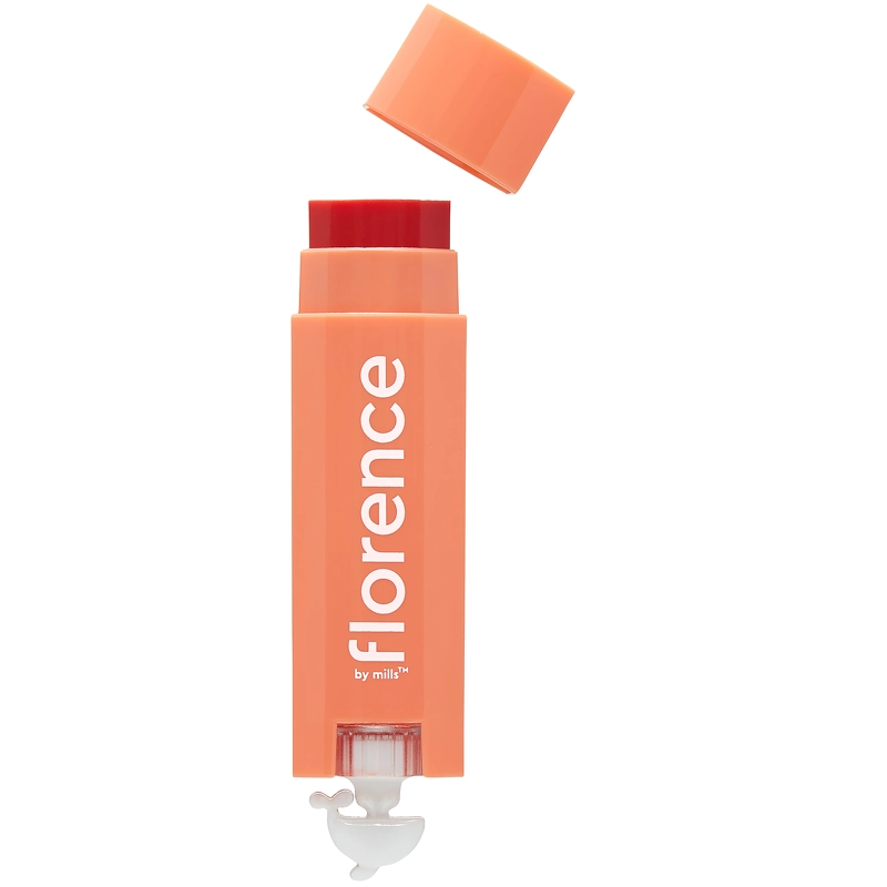Se Florence by Mills Oh Whale! Tinted Lip Balm 4,5 gr. - Peach And Pequi hos NiceHair.dk