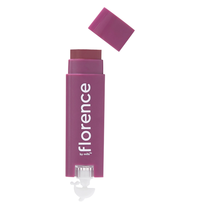 Se Florence by Mills Oh Whale! Tinted Lip Balm 4,5 gr. - Plum And Acai hos NiceHair.dk