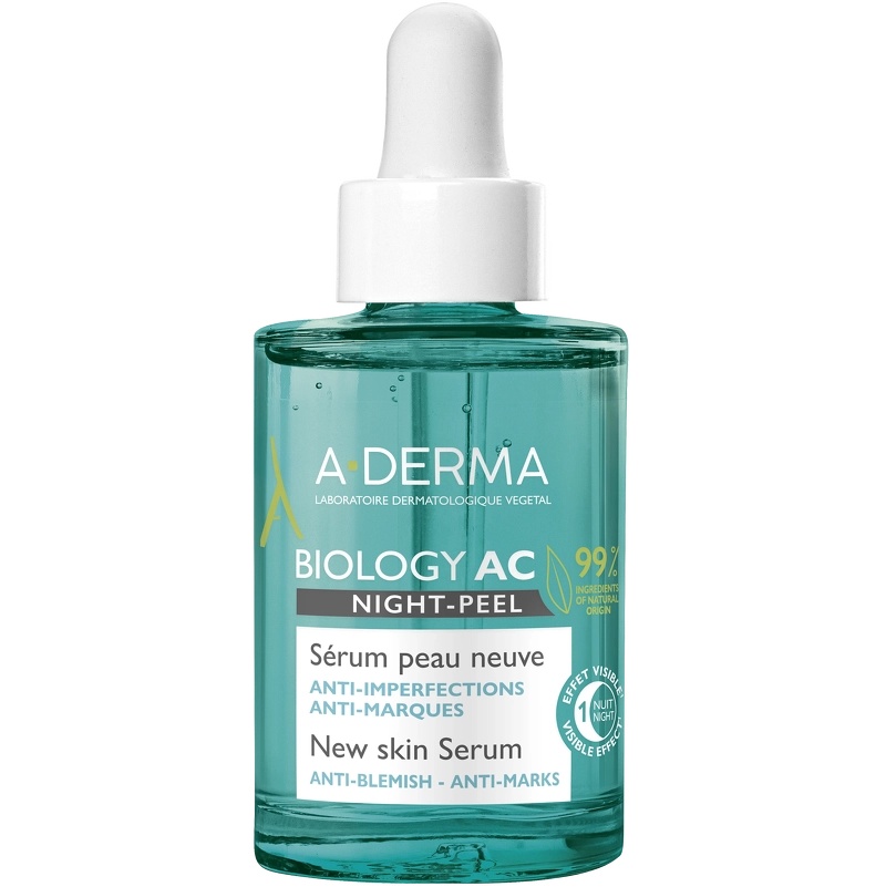 A-DERMA Biology AC Night Peel New Skin Serum 30 ml