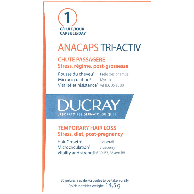 DUCRAY Anacaps Tri-Activ 30 pieces