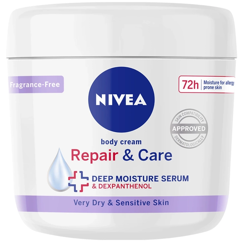 Se Nivea Body Cream Repair & Care 400 ml hos NiceHair.dk