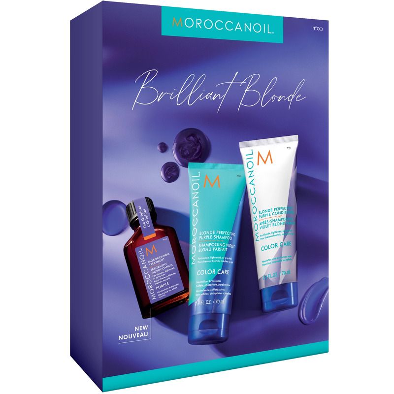 Moroccanoil Color Care Brilliant Blonde Kit 3 pieces (Limited Edition)