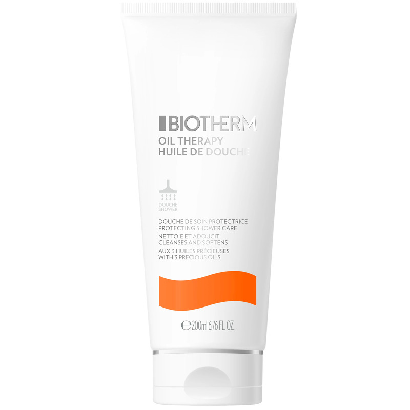 Biotherm oil therapy protecting shower care cleanses and softens with 3 precious oils 200ml