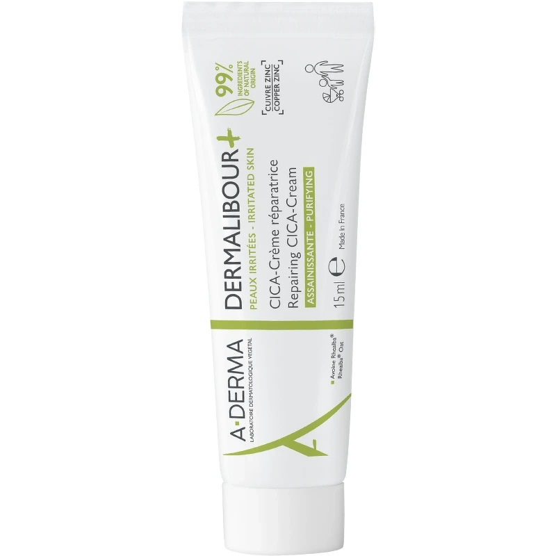 A-DERMA Dermalibour+ Repairing Cica-Cream 15 ml