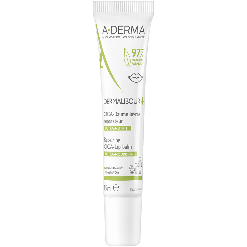 A-DERMA Dermalibour+ Repairing CICA-Lip Balm 15 ml