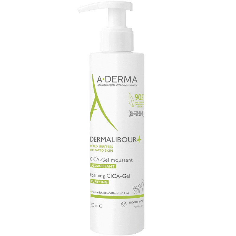 A-Derma Dermalibour+ rensende gel 200 ml - til baby og sensitive hud