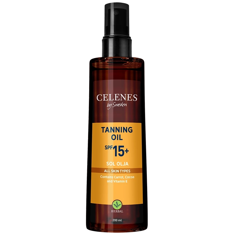 Celenes Herbal Tanning Oil SPF 15 - 200 ml