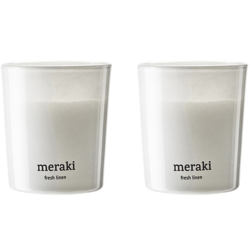 Meraki Fresh Linen Scented Candle Small