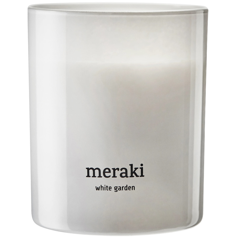 Meraki Meraki duftlys, 35 timer White garden