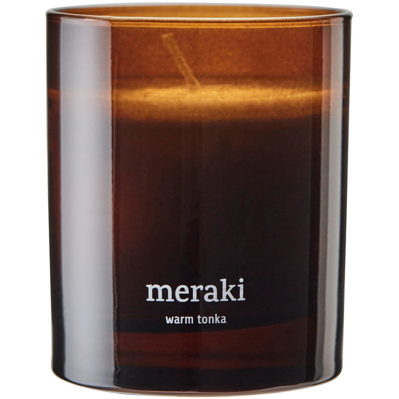 Meraki Meraki duftlys, 35 timer Warm tonka