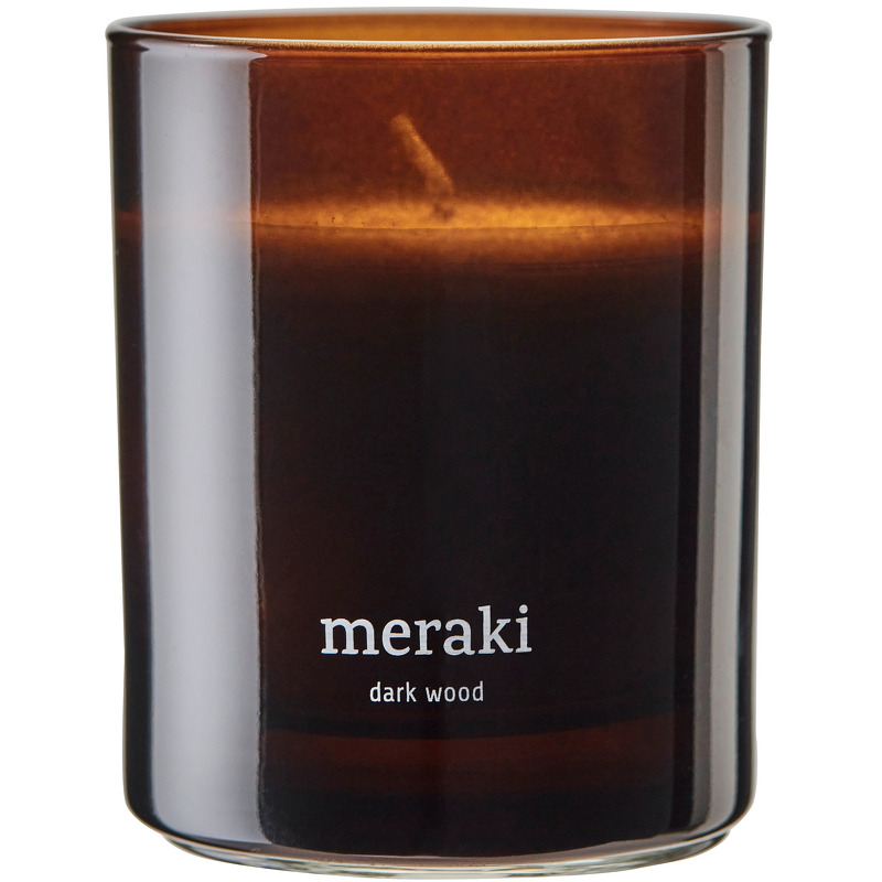 Meraki Scented Candle - Dark Wood 200 g