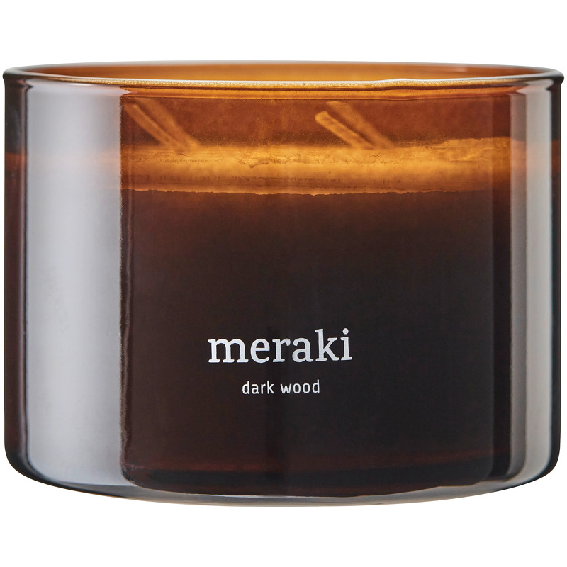 Meraki Scented Candle - Dark Wood 340 g