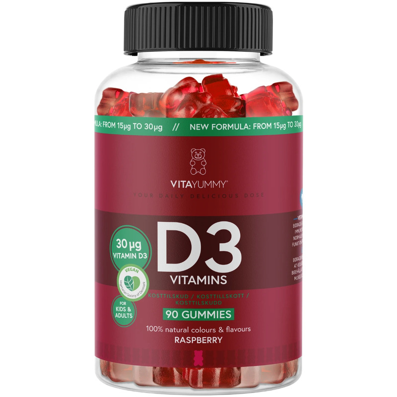 VitaYummy D3 (Raspberry) - 90 gum - Vita Yummy