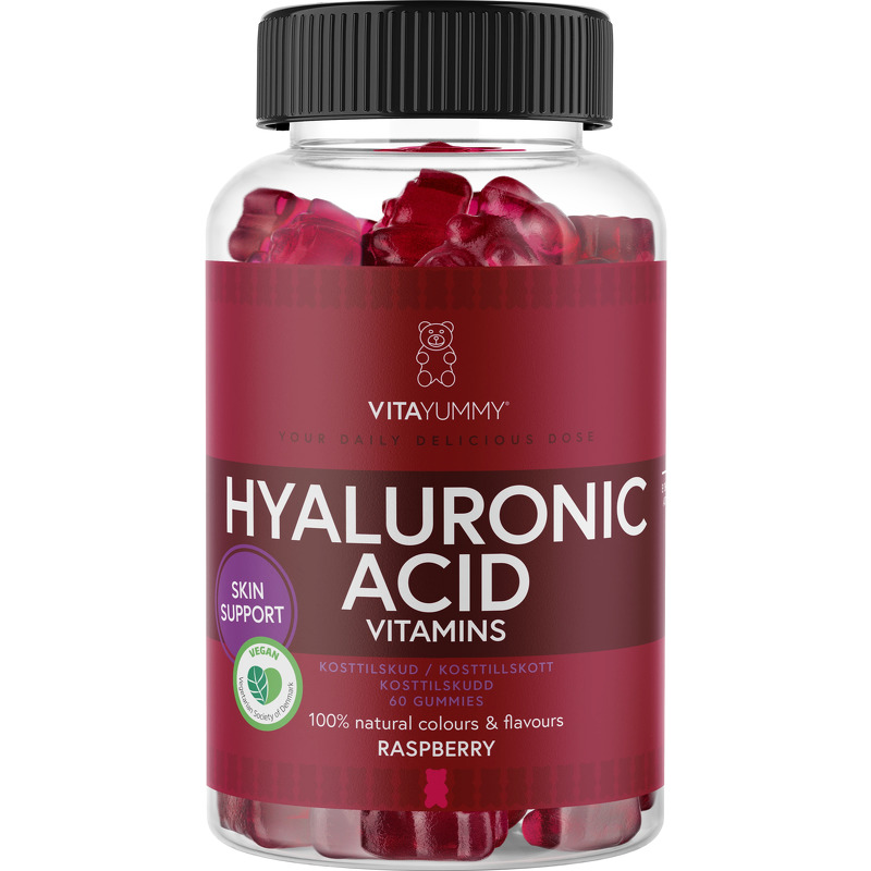 VitaYummy Hyaluronic Acid, Raspberry, 60 Gummies
