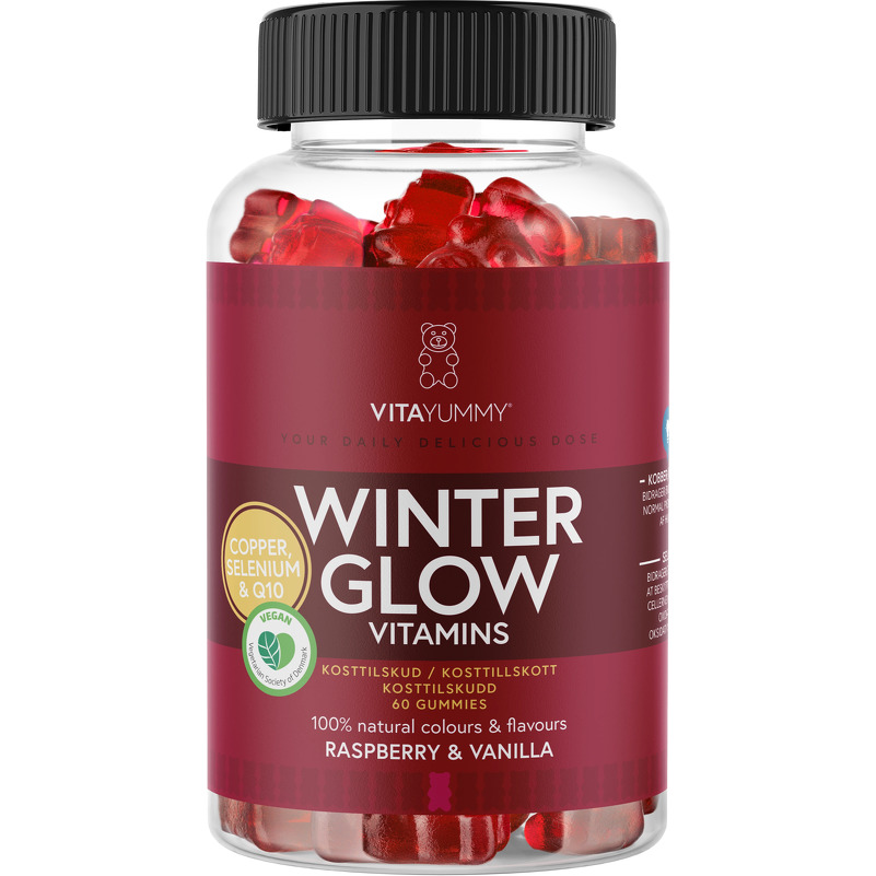 VitaYummy Winter Glow Vitamins Raspberry & Vanilla (U) 150 g 60 stk.