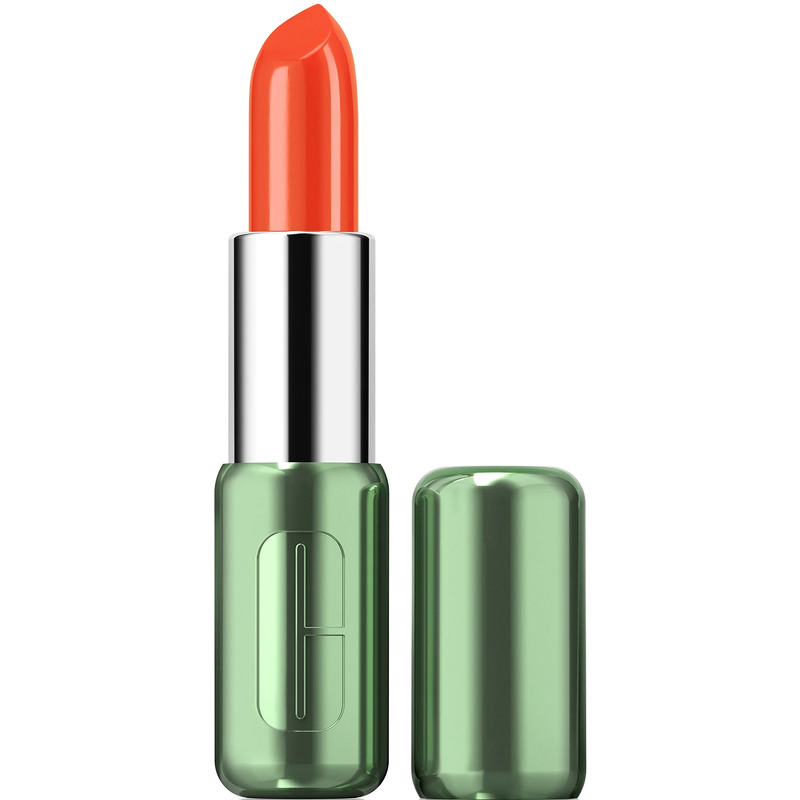 Clinique Pop Longwear Lipstick Shine 3,9 g - Flame Pop