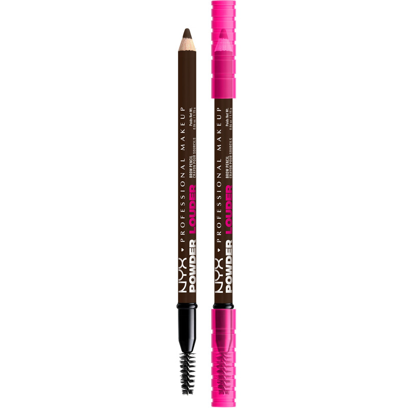 NYX Professional Makeup Powder Louder Brow Pencil 1,15 g - 08 Deep Brown
