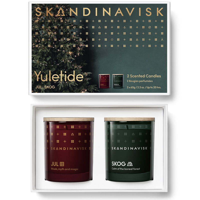 SKANDINAVISK Yuletide Scented Candle Gavesæt 2 x 65 g
