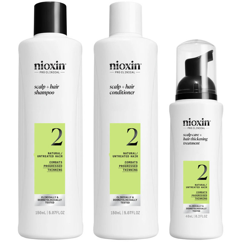 Nioxin System 2 Trial Kit - Natural/Untreated Hair 340 ml