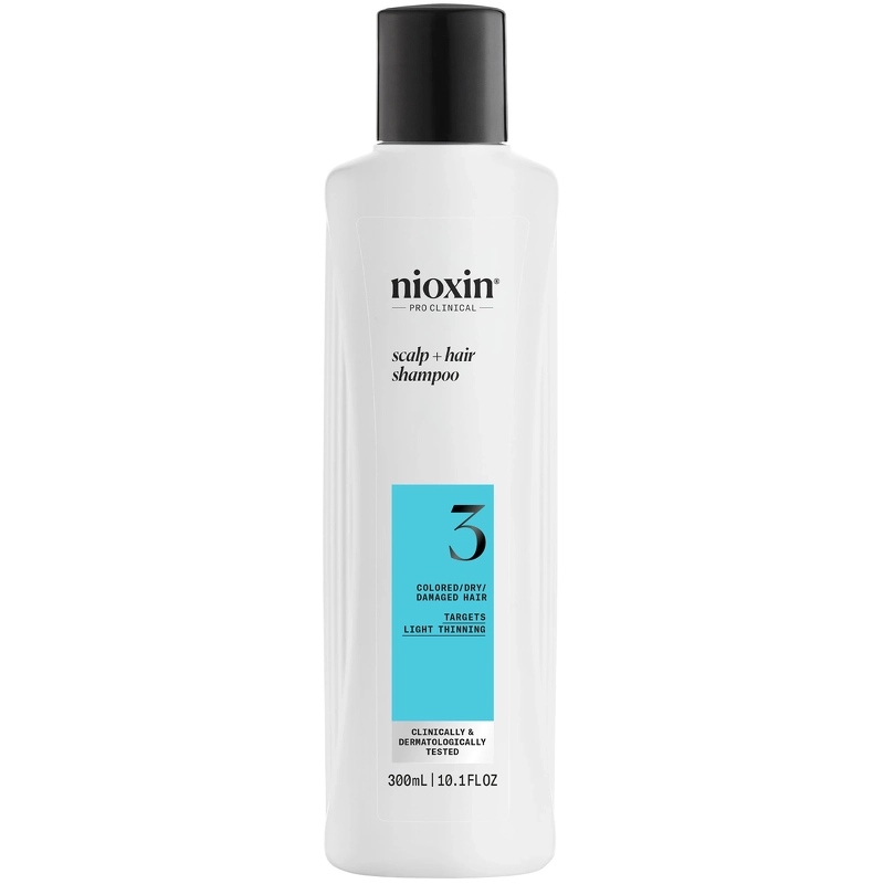 Nioxin System 3 Scalp + Hair Shampoo 300 ml - Colored/Dry/Damaged Hair