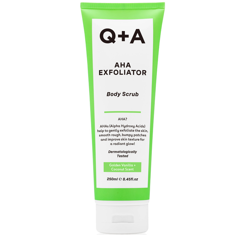 Q+A AHA Exfoliator Body Scrub 250 ml