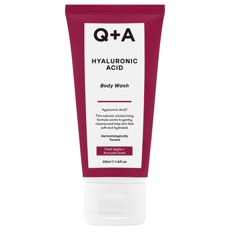 Q+A Hyaluronic Acid Body Wash Travel Size 50 ml