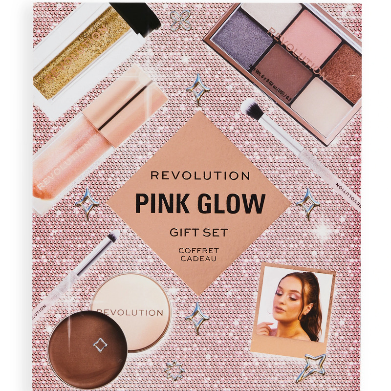 Makeup Revolution Pink Glow Get The Look Gavesæt (Limited Edition)