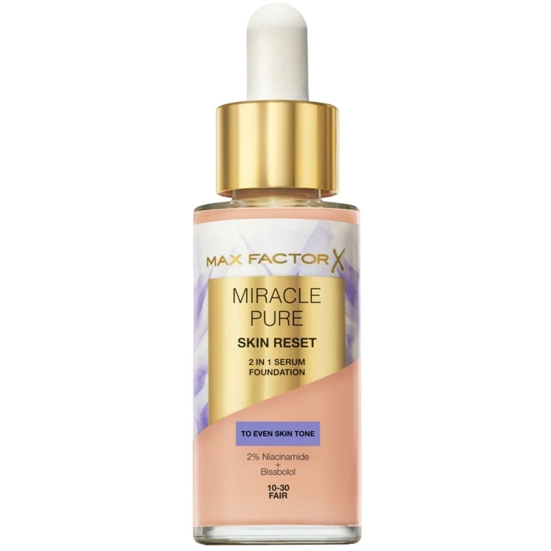Max Factor Miracle Pure 2in1 Skin Reset Serum Foundation 30 ml - 10-30 Fair