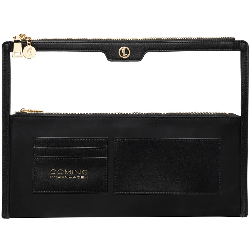 Coming Copenhagen Lucy Clear Organizer Pouch - Onyx Black/Transparent