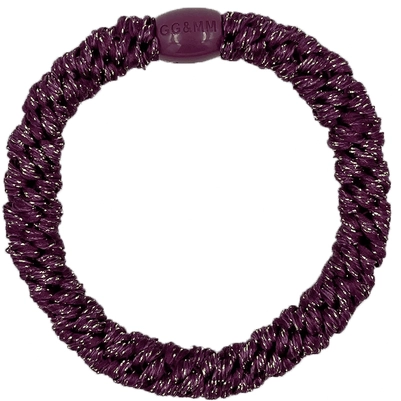 By Stær BRAIDED Hairtie - Glitter Dark Purple