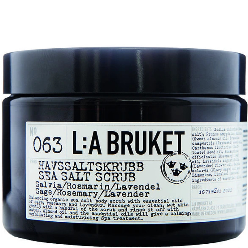 L:a Bruket 063 Sea Salt Scrub Sage/Rosemary/Lavender  420 g