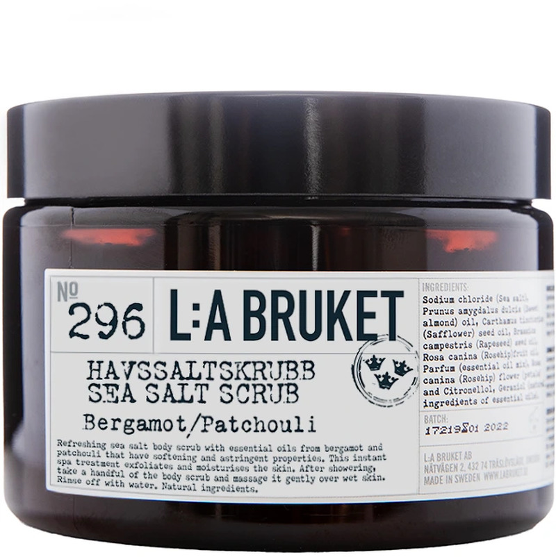 L:a Bruket 296 Sea Salt Scrub Bergamot/Patchouli 420 g