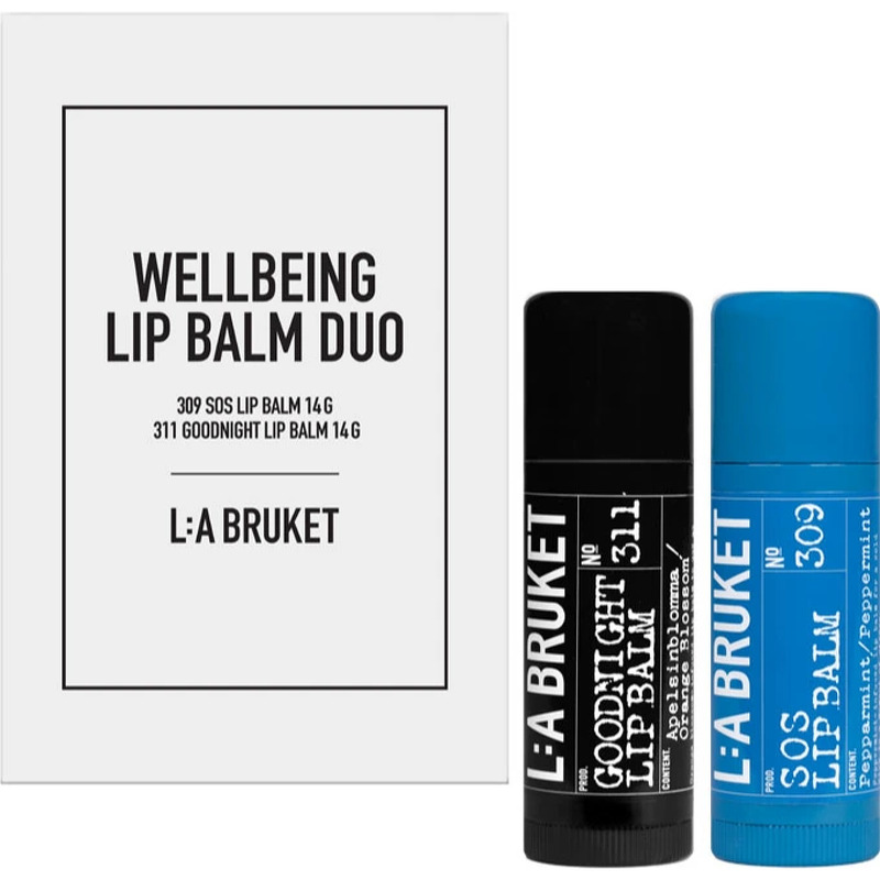 L:a Bruket 324 Wellbeing Lip Balm Duo 28 g