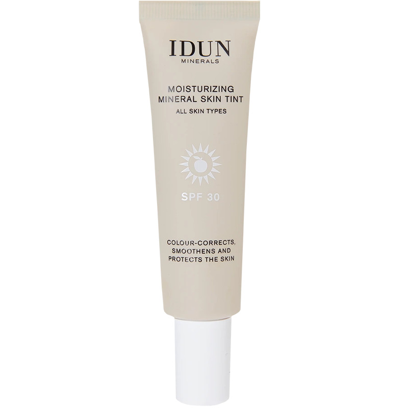 Idun Minerals Moisturizing Mineral Skin Tint SPF30, "Djurgården,"Light Neutral, 27ml.