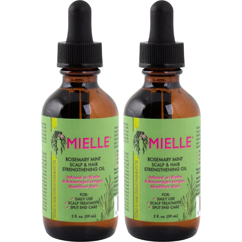 Mielle Rosemary Mint Scalp and Hair Strengthening Oil 2 x 59 ml