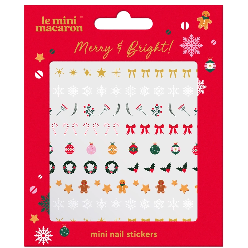 Le Mini Macaron Nail Art Stickers - Merry & Bright