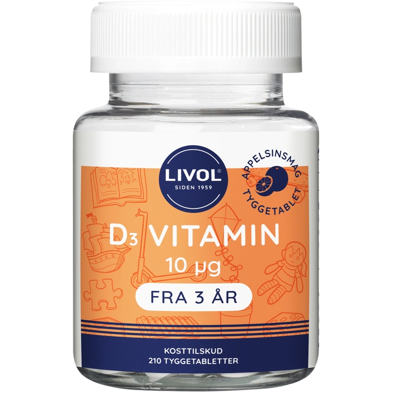 Livol D3-Vitamin 210 Pieces