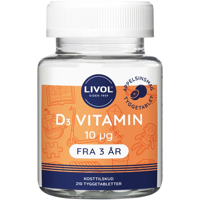 Tilbud Livol D3 Vitamin 210 Pieces køb billig
