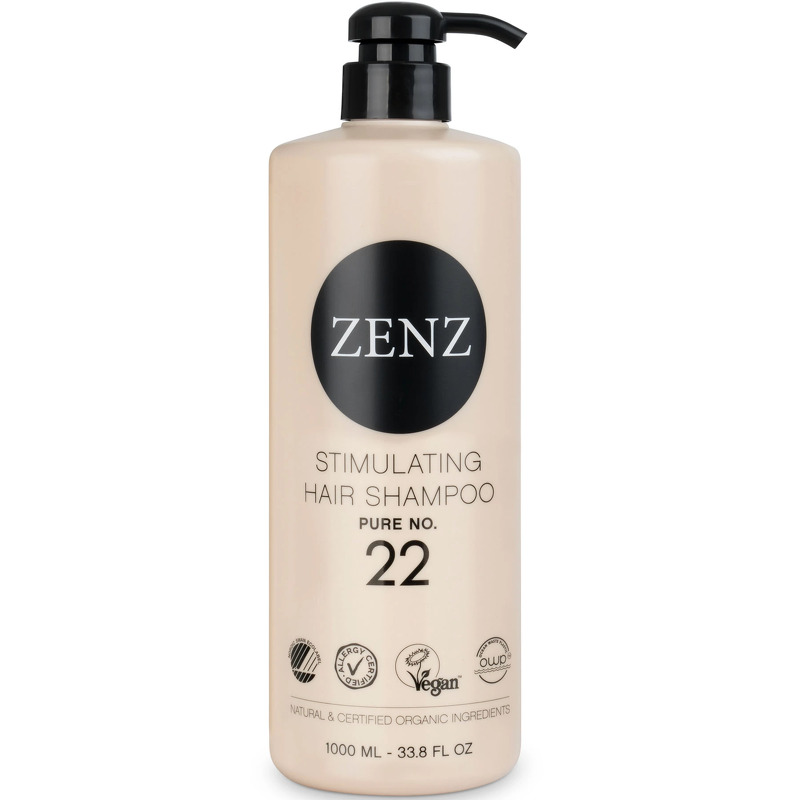 Zenz Organic Stimulating Hair Shampoo Pure no. 22, 1000ml.