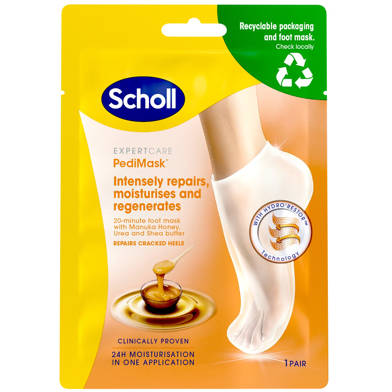 Scholl PediMask Manuka Honey Foot Mask 1 Pair