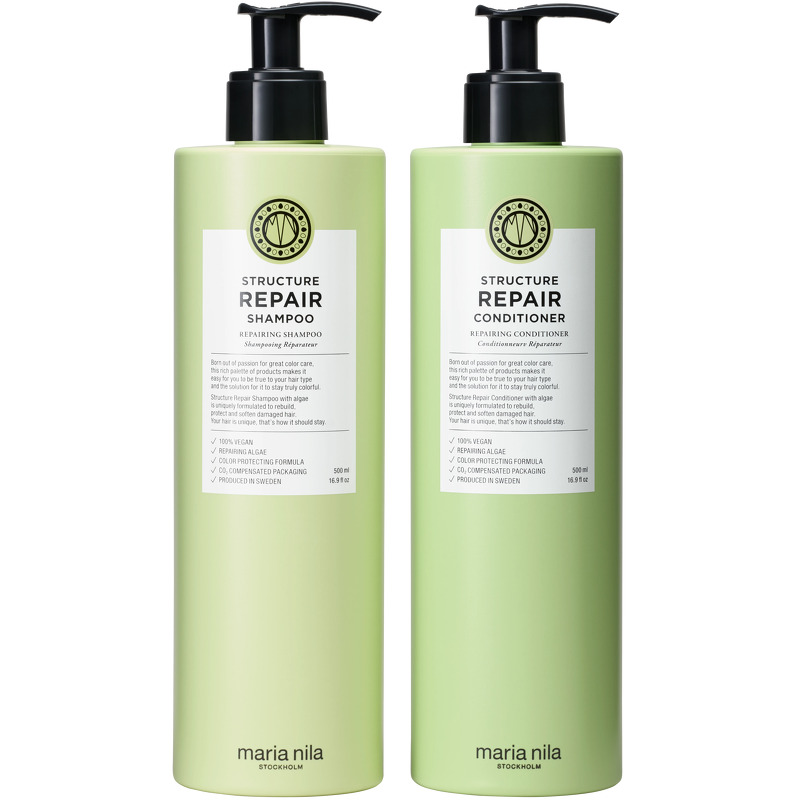 Maria Nila Structure Repair Shampoo & Conditioner 500 ml (Limited Edition)