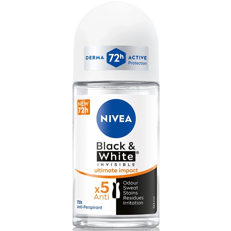 Nivea Black & White Ultimate Protect Female Roll On Deo 50 ml