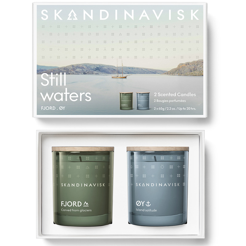 Skandinavisk Still Waters Scented Candle Giftset FJORD & ØY 2 x 6