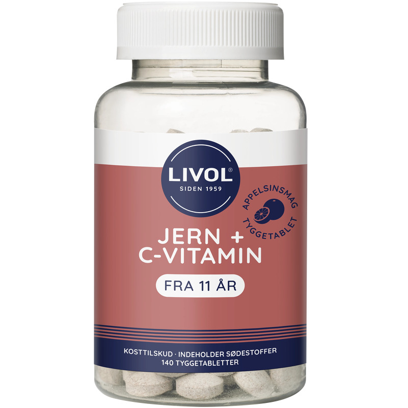 Livol Jern + C-vitamin - 140 tabletter