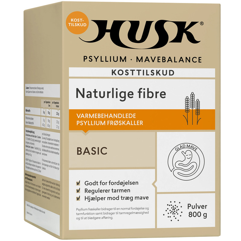 HUSK Psyllium Mavebalance Pulver 800 g